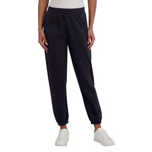 DKNY Women's Sport Fleece Joggers, Black, XL